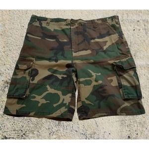 Woodland Camo BDU Shorts Cargo XL-REG 39-43 Waist